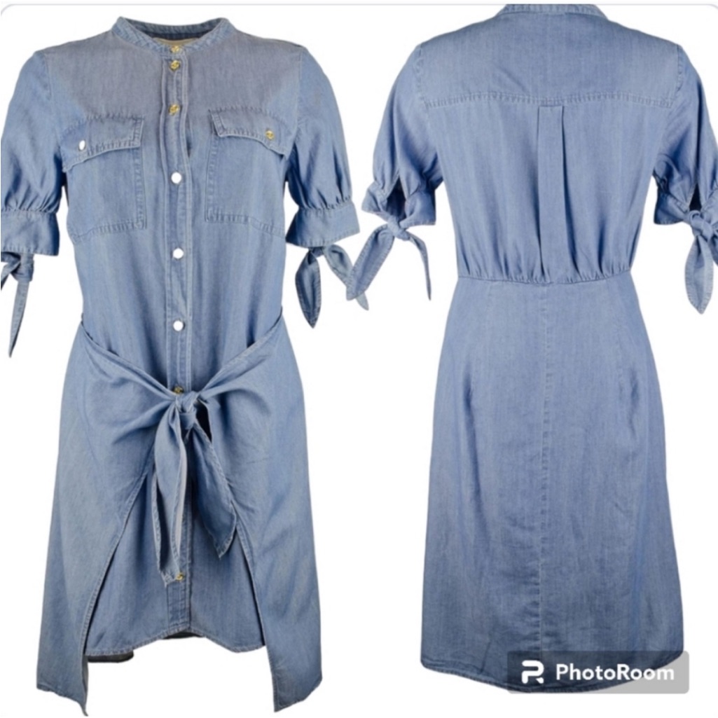 Michael Kors Light Blue Denim Dress